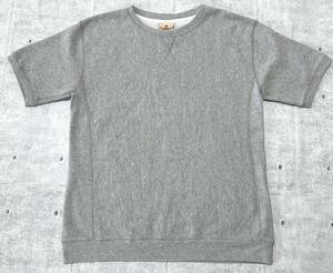 USA製 Goodwear 半袖 スウェット Tシャツ 前V ガゼット 裏起毛　　グッドウェア アメリカ製 MADE IN USA しっかりとした素材 玉9665