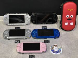 SONY PSP-3000 4台 1000 1台 ソニー PlayStation Portable ゲー厶機 プレイステーションポータブル おまけ付 現状品 PSP 