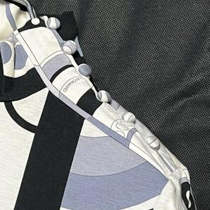 LEONARD レオナール SPORTS スポーツ トップス 長袖 サークル ドット 柄 刺繍 ホワイト 白系 グレー ブラック 黒 38の画像4