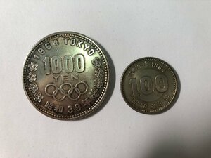 【東京オリンピック　額面￥1,100】1964年　昭和39年　銀貨　SILVER　SV　シルバー　インテリア　コレクション　総重量24.6ｇ