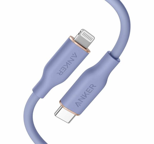 Anker PowerLine lll Flow USB-C & ライトニング ケーブル MFi認証 PD対応 シリコン1.8m