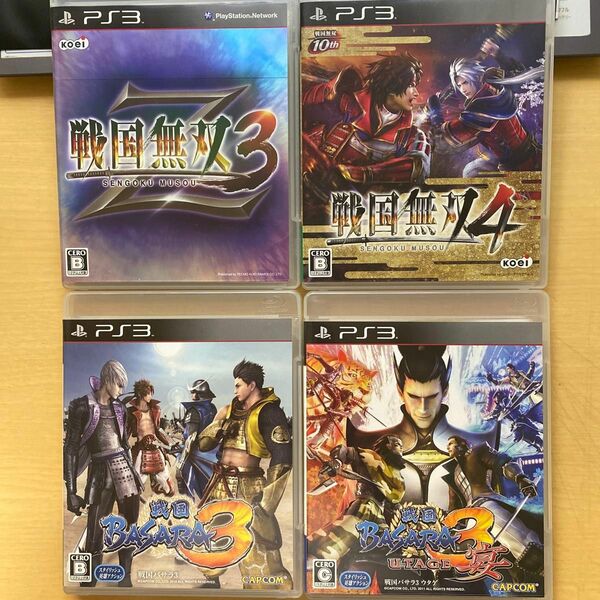 戦国無双3Z　戦国無双4　戦国BASARA3　戦国BASARA3宴　PS3