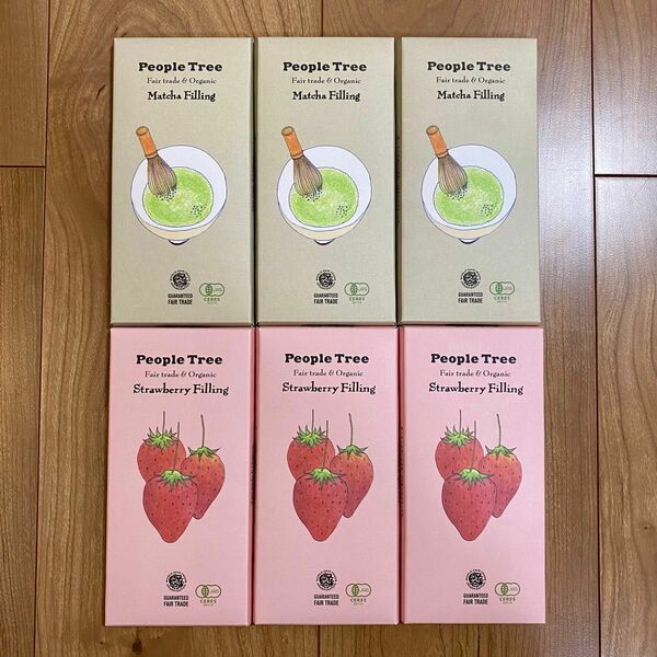 【6枚】ピープルツリー　チョコレート　抹茶　ストロベリー　オーガニック