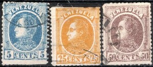 *107 old venezela1880 year Bolivar $54 ③ *