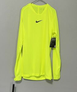 USM サイズ 新品 NIKE ナイキ メンズ サッカーウェア パーク20 ファーストレイヤー 長袖 ロンＴ蛍光 DRI-FIT ドライ フットサル