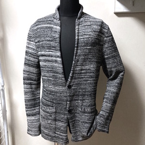 6Z240430L unused EMPORIO ARMANI Emporio Armani men's knitted jacket cardigan inspection blouson leather coat jersey 