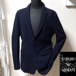 超美品 EMPORIO ARMANI エンポリオアルマーニ メンズ ビジネス ジャケット カーディガン 検 ブレザー ブルゾン レザー コートの画像1