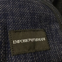 72Y240515F 未使用 EMPORIO ARMANI エンポリオ アルマーニ メンズ ビジネス ジャケット 検 ブレザー カーディガン ブルゾン コート レザー_画像10