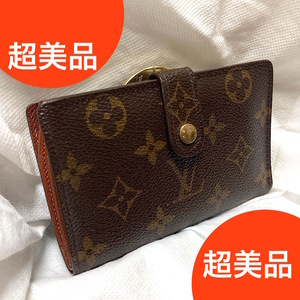 W240515O 超美品 LOUIS VUITTON ルイヴィトン ポルトモネ ヴィエノワ 財布 がま口 検 2つ折り ラウンド 折り畳み ウォレット M61663