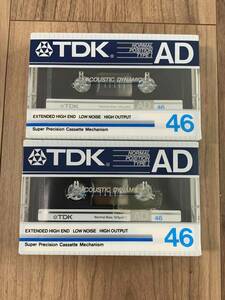 TDKカセットテープAD46未開封２個(1984年頃)