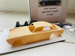 1/24 Maserati A6G/54 GT Zagato ザガート マセラティ SN.2106 1955 3 希少オリジナルキット 写真の現品 2Kitセット造ったうちの一つ　レア