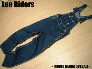 Lee Riders темно синий индиго Denim комбинезон w78cm стандартный Lee Rider's 0294 Vintage 254.. комбинезон VINTAGE OVERALL джинсы COWBOY