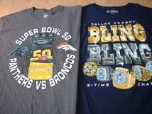 即戦力2着セットNFLアメフトTシャツSUPER BOWL 50パンサーズvsブロンコスDALLAS COWBOYSダラスカウボーイズUSAアメリカンフットボールNBA_画像6