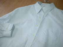 大人気BROOKS BROTHERSノンアイロンオールコットンボタンダウンシャツ美品XL-XXL白ホワイト正規ブルックスブラザーズストライプ18-1/2-33_画像5