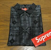 【Lサイズ】Supreme Tray Jacquard S/S Shirt Black _画像3