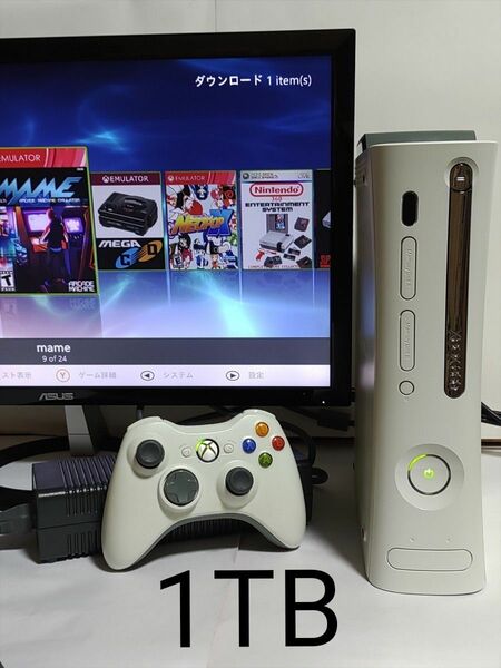Xbox360 RGH 1TB HDD 付属品付 動作OK 日本語化 (Falcon v2) [N591]