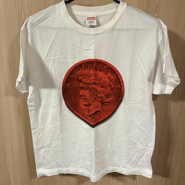 ◆オススメ◆USA製　SUPREME 08aw anarchy coin T サイズM