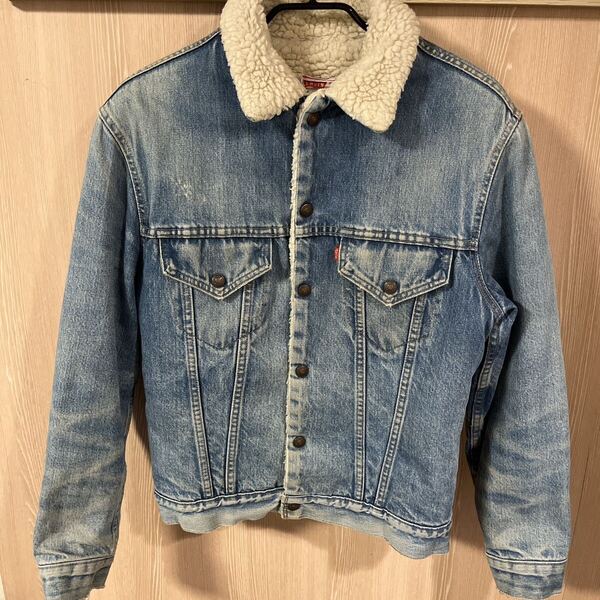 ◆希少◆70s 80s USA製LEVI S 裏ボアデニムジャケット サイズ38