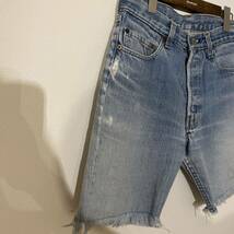 levi's 80s vintage カットオフ　ショートパンツ ハーフパンツ ボタン裏524 一円スタート _画像4