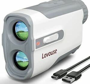 2C12a1O Lovouse Golf range finder Laser distance measuring instrument height low difference correction contest correspondence 7 magnification optics seeing at distance 700Yd correspondence blurring correction white 