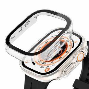 Apple watch ultra 保護ケース 49mm 強化ガラス 防水 キズ防止 落下防止 耐久性 軽量 高透光率 簡易着脱