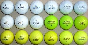 ロストボール XXIO カラーボール各種 18個セット サイト内のゴルフボール組合せにて2セット(36個)まで同梱可能