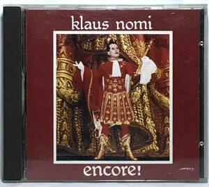 【独CD】 KLAUS NOMI クラウス・ノミ ENCORE! 1983 ドイツ盤 CD ND74421 動作確認済