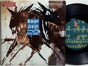 【英7】 ROLLING STONES ローリング・ストーンズ / ALMOST HEAR YOU SIGN / 1990 UK盤 7インチレコード EP 45 33 試聴済