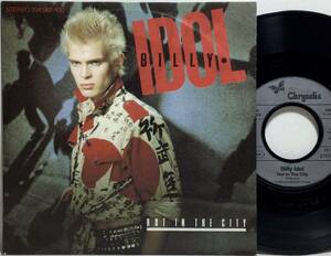 【独7】 BILLY IDOL / HOT IN THE CITY / 1982 ドイツ盤 7インチシングルレコード EP 45 ジョンソンズ シャツ ジャケ