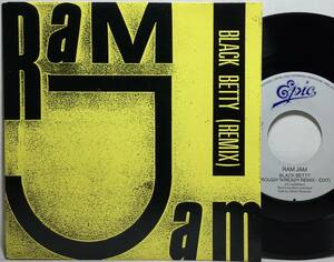 【蘭7】 RAM JAM / BLACK BETTY (REMIX) / B面はオリジナル / 1989 オランダ盤 7インチレコード EP 45 DJ AM MARK RONSON 試聴済