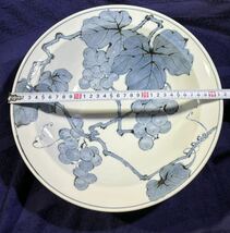 伊万里　染付　ぶどう絵　31.5cm 大鉢　箱　智_画像5