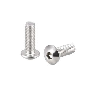 uxcell 小ネジ M5x16mm 304ステンレス鋼 六角穴付き 小ネジボルト 丸頭小ねじ 10個入り