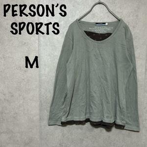 【PERSON'S】パーソンズ（M）レイヤードカットソー＊花柄＊カジュアル＊