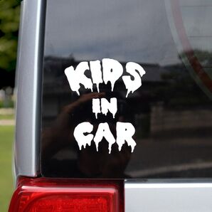 KIDS IN CAR カッティングステッカー シール 子供 グッズ キッズインカー 車 アウトドア