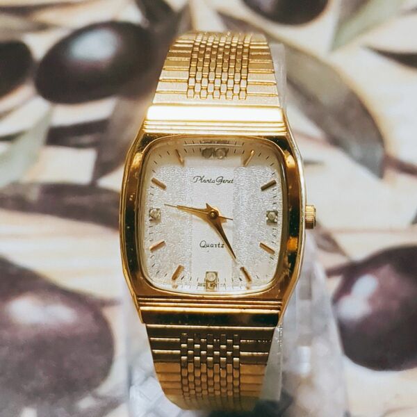 Planta Genet プランタジネット クォーツ レディース 腕時計 PG-125-A ゴールド 装飾ダイヤ 時計 