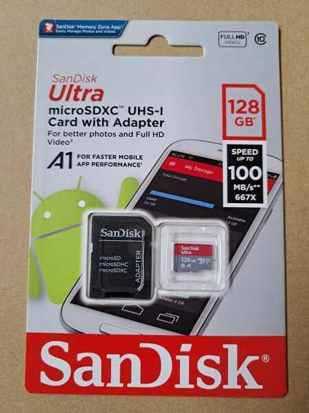 microSDXC UHS-I　128Gb マイクロSD カード サンディスク microSDカード