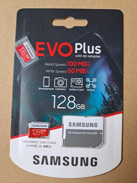 SAMSUNG microSDXC UHS-I 128GB マイクロSD マイクロSDカード　128GB EVO Plus