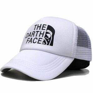 パロディ ダースフェイス メッシュキャップ 男女兼用 メンズキャップ レディースキャップ 野球帽 アウトドア ホワイトホワイト
