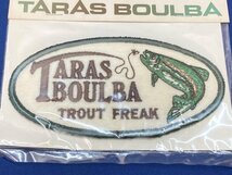 タラスブルバ TARAS BOULBA 　 タラスワッペン 2点　楕円型　TROUT FREAK / BASSONLY　長期保管未開封品_画像6