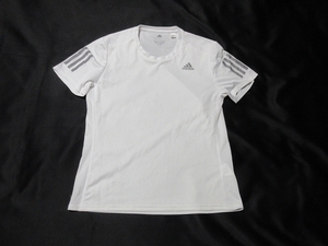 O-944★アディダス・CLIMACOOL♪白色/ランニング/半袖Tシャツ(M)★