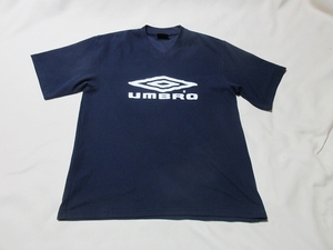 R-97★UMBRO(アンブロ)UBS7633♪紺色/半袖プラクティスシャツ(O-XO)★