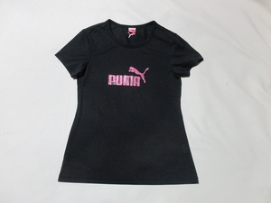 R-222★puma(プーマ)820395♪黒色/半袖Tシャツ(M)★