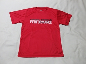 R-285★アンダーアーマー・MTR4903♪赤色/PERFORMANCE/半袖Tシャツ(MD)★