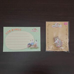 【シルバニアファミリー】シルバニアパーク　アライグマの赤ちゃん、メッセージカード