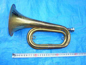  brass made * army . army signal fire fighting festival trumpet Junk ①