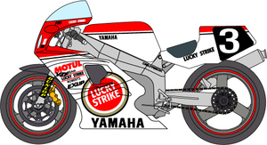 1/12 Yamaha YZF team donkey -tsu'88 Suzuka 8 hours decal [D1081]