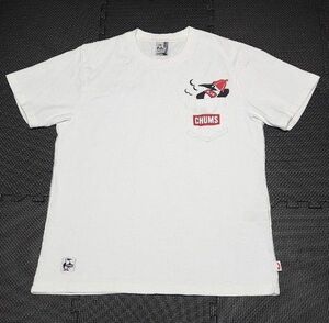 チャムス 胸ポケットロゴ 半袖Tシャツ