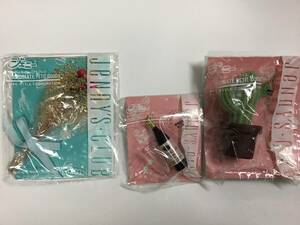  old Takara Jenny ko-tineito small goods cactus dry flower glass & wine 3 piece set unused goods 1986 made in Japan Jenny's CLUB