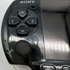 y1454TT ジャンク ゲーム機 ソニー SONY PSP本体 PSP-3000 バッテリー膨張有り ACアダプター 電源コード付き ピアノブラック 動作未確認の画像5