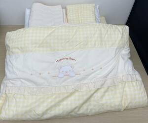 y1632E [1 jpy start ] newborn baby for futon set baby futon .. futon mattress pillow sheet bedding body futon child birth preparation present condition goods 